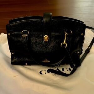Coach cross body black bag